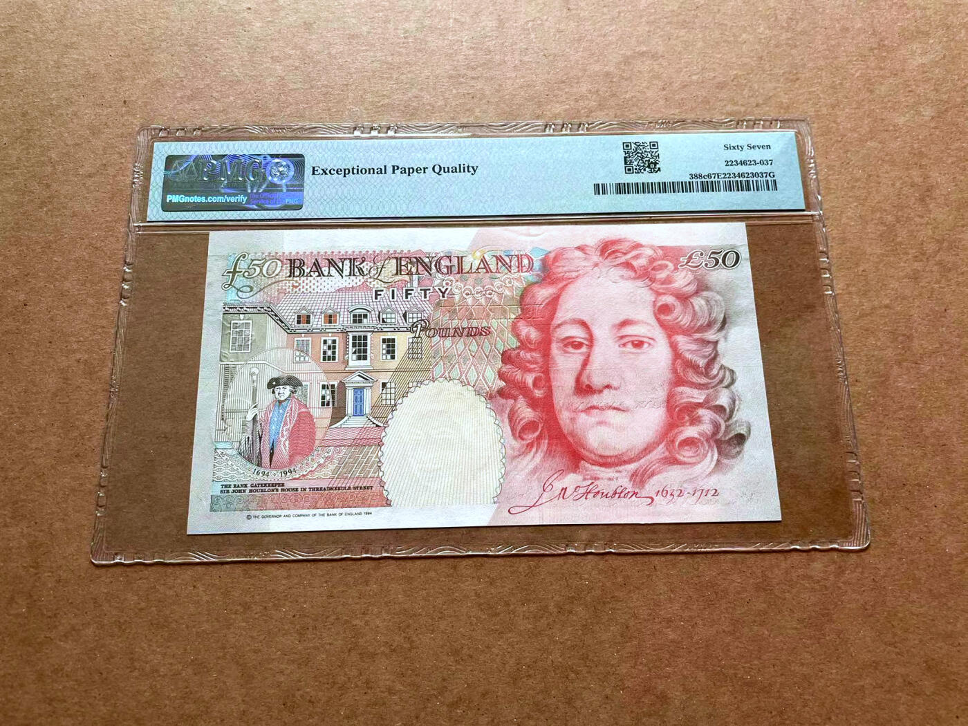 【Blue Auction】✨世界纸币精拍第475期【精】 英国 1994年50镑 PMG67EPQ 高分