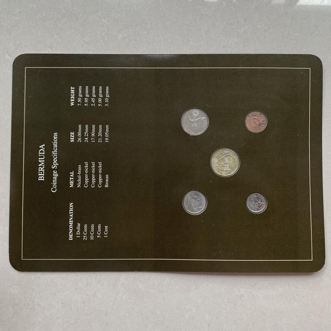 【DeJaVu】新手入门2024龙年首场钱币拍卖 百慕大-世界各国UNC硬币套币富兰克林包装