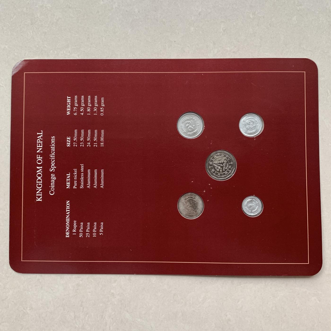 【DeJaVu】新手入门2024龙年首场钱币拍卖 尼泊尔-世界各国UNC硬币套币富兰克林包装