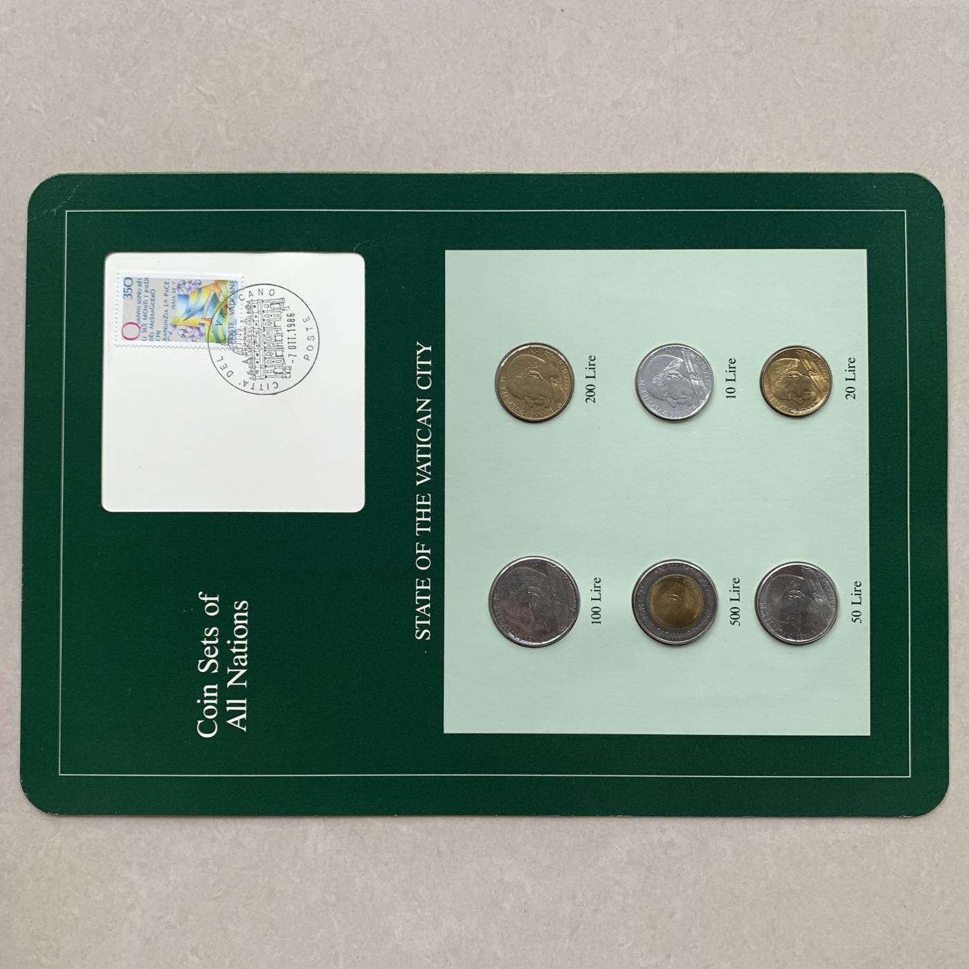 【DeJaVu】新手入门2024龙年首场钱币拍卖 梵蒂冈-世界各国UNC硬币套币富兰克林包装