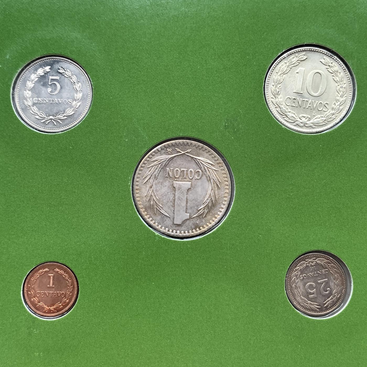 【DeJaVu】新手入门2024龙年首场钱币拍卖 萨尔瓦多-世界各国UNC硬币套币富兰克林包装