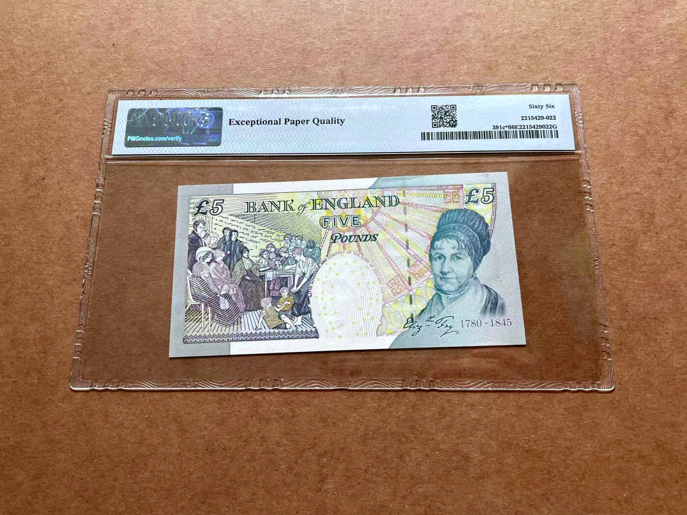 【Blue Auction】✨世界纸币精拍第475期【精】 【补号】英国 2002年5镑 PMG66EPQ