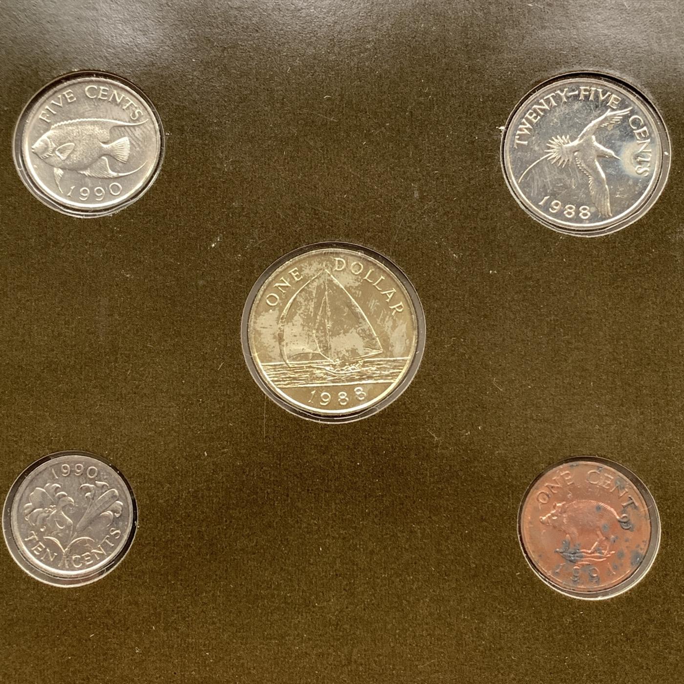 【DeJaVu】新手入门2024龙年首场钱币拍卖 百慕大-世界各国UNC硬币套币富兰克林包装