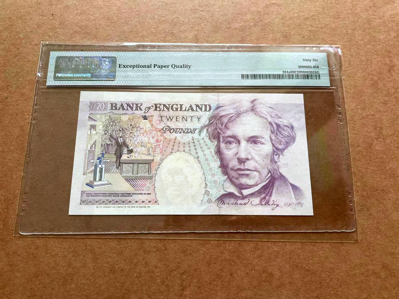 【Blue Auction】✨世界纸币精拍第475期【精】 英国 1991年20镑 PMG66EPQ 