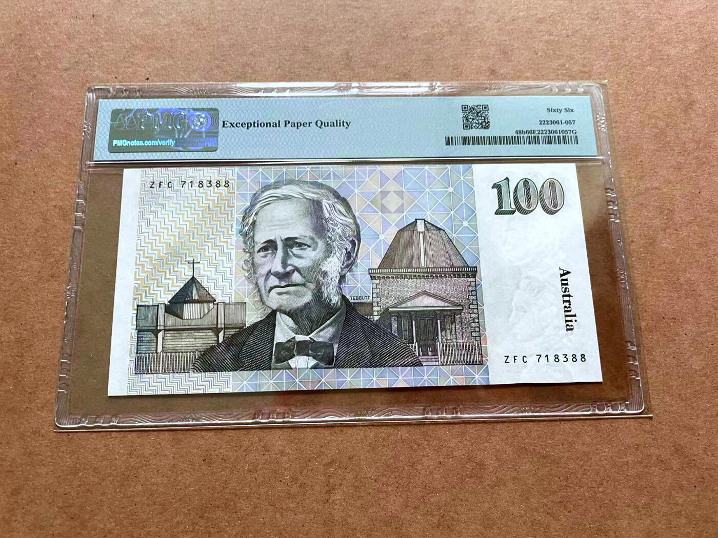 【Blue Auction】✨世界纸币精拍第475期【精】 【88尾】澳大利亚 1985年100元 毛线帽子 雕刻精美 PMG66EPQ 