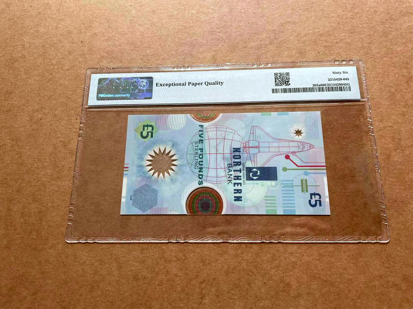 【Blue Auction】✨世界纸币精拍第475期【精】 【无47】北爱尔兰 1999年5镑 PMG66EPQ 纪念钞