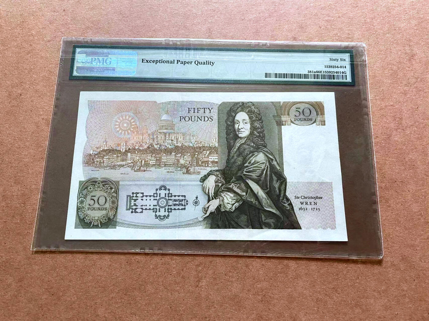 【Blue Auction】✨世界纸币精拍第475期【精】 【a版A01冠】英国 D序列 1981-88年50镑 PMG66EPQ 