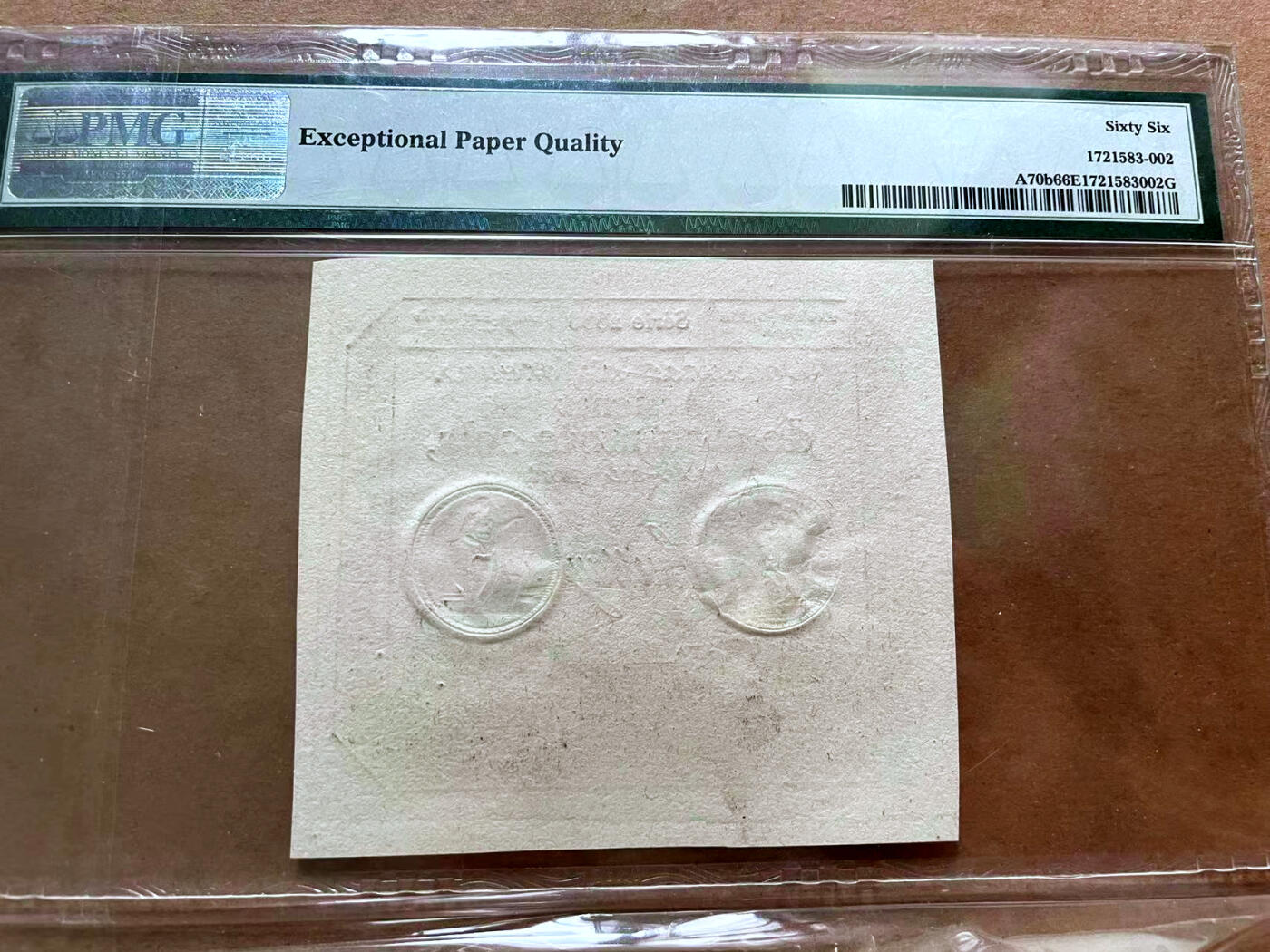 【Blue Auction】✨世界纸币精拍第475期【精】 【2688号】法国 1793年50索尔 PMG66EPQ 高分