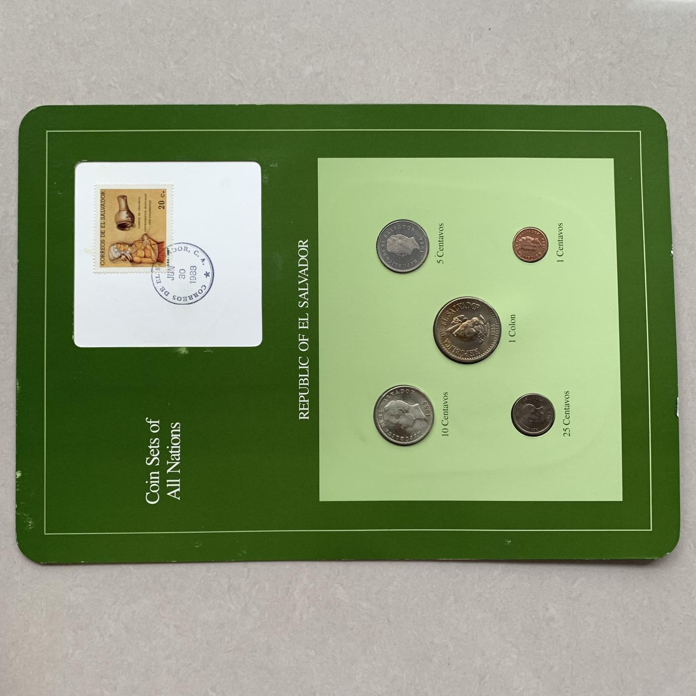 【DeJaVu】新手入门2024龙年首场钱币拍卖 萨尔瓦多-世界各国UNC硬币套币富兰克林包装