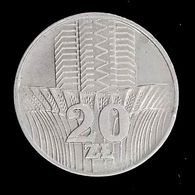 巴斯克收藏第265期 散币专场 5月21/22/23 号三场连拍 全场包邮 - 波兰 1974年 20兹罗提铜镍合金币