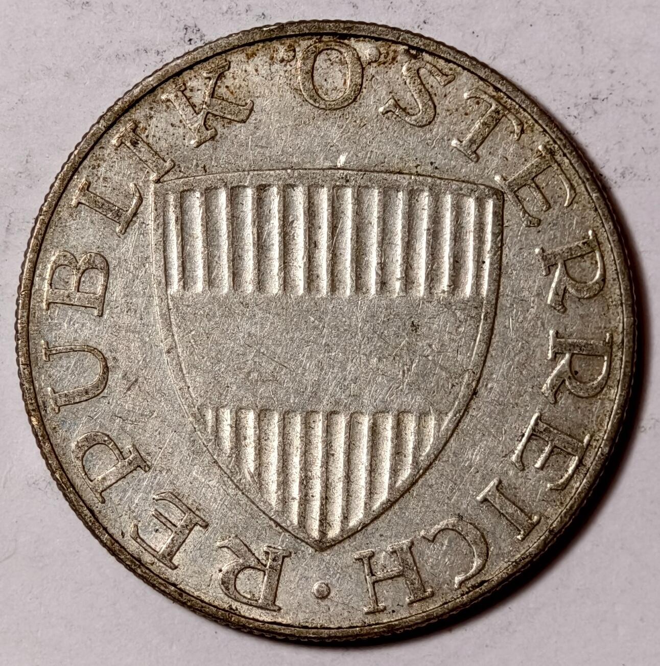 紫瑗钱币——第384期拍卖 奥地利 1958年 女神 10先令 7.5克 0.64银