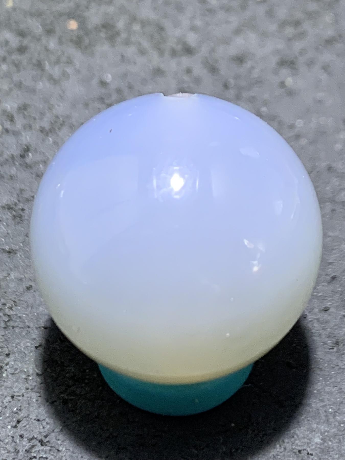 精美高玉化海洋玉髓手工俏色巧雕一心向佛圆珠一个！