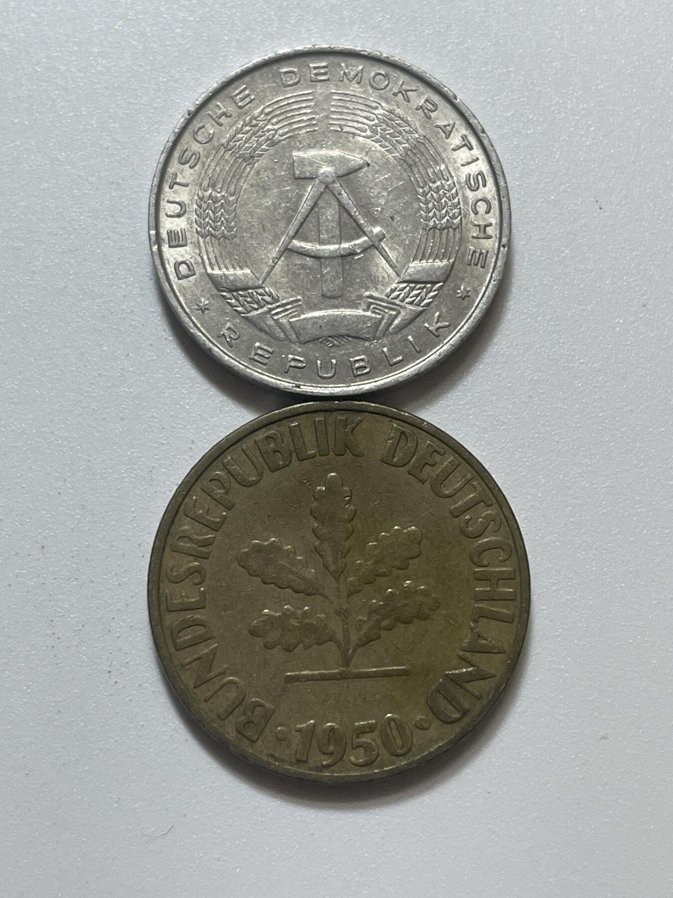 神仙姐姐散币好品专场第四十三期（无佣金满邮自动发出 东西德 10 芬尼两个