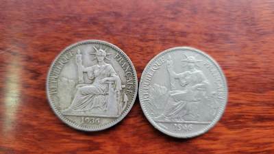 桂P钱币文化工作室拍卖第九期 - 法属印支半圆两种不同