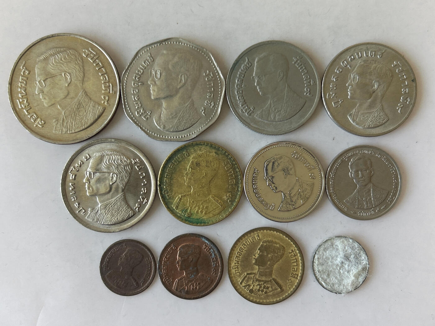 第一海外回流一元起拍收藏 散币专场 第87期 泰国硬币 12枚 无重复