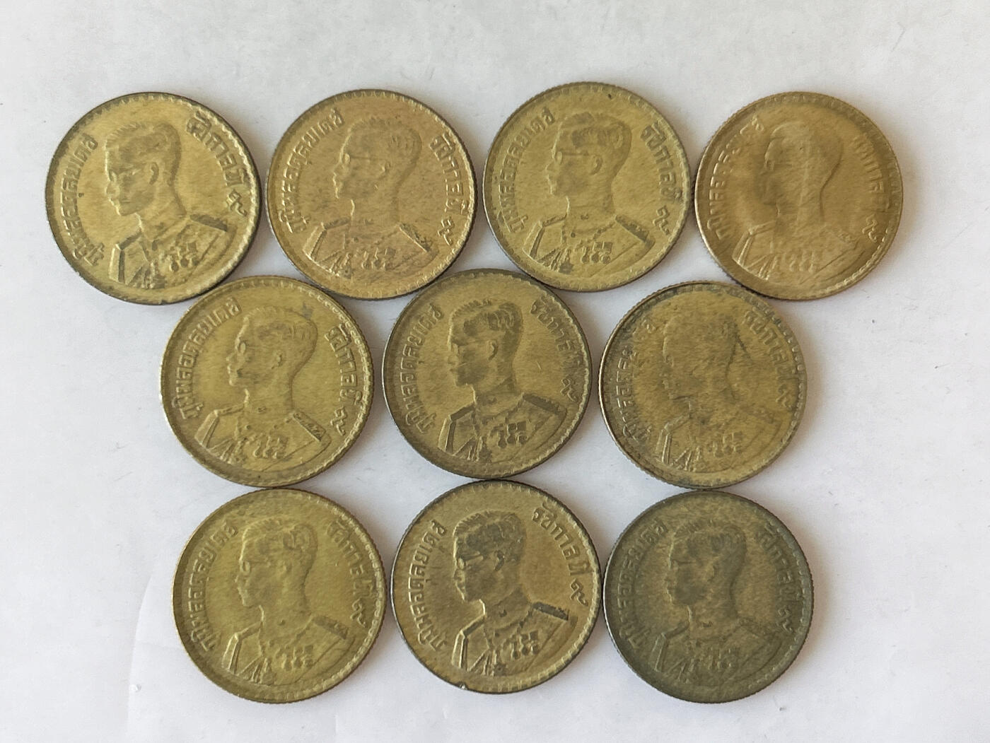 第一海外回流一元起拍收藏 散币专场 第87期 泰国50萨当铜币 10枚