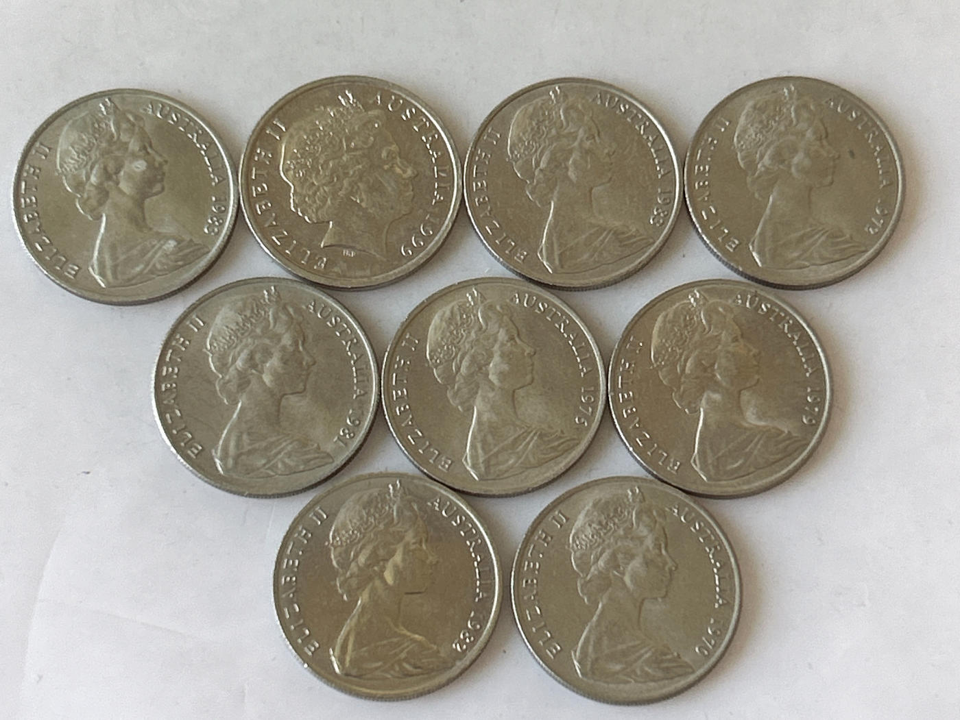 第一海外回流一元起拍收藏 散币专场 第87期 澳大利亚10分 9枚