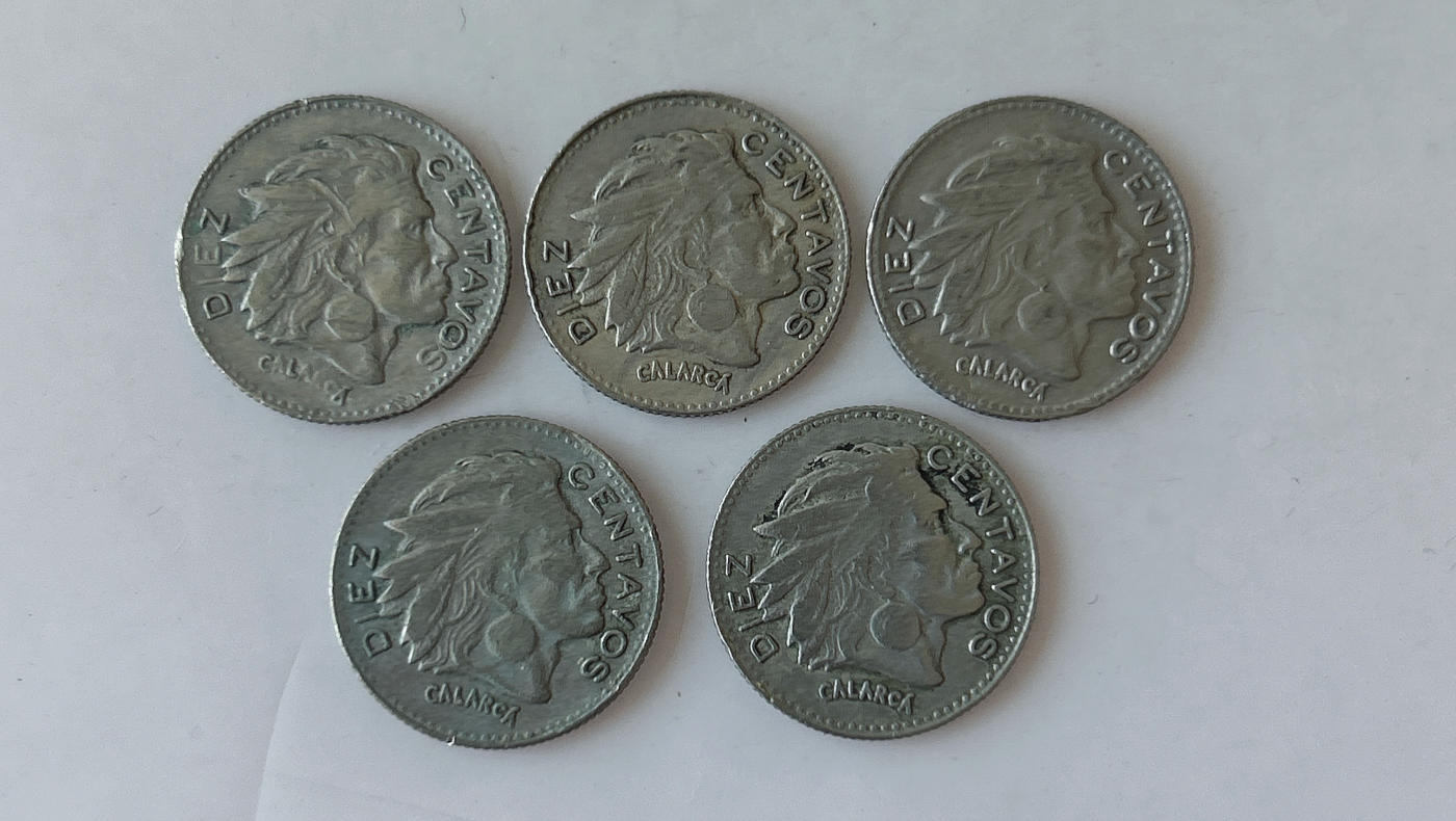 第一海外回流一元起拍收藏 散币专场 第87期 哥伦比亚10分镍币 5枚