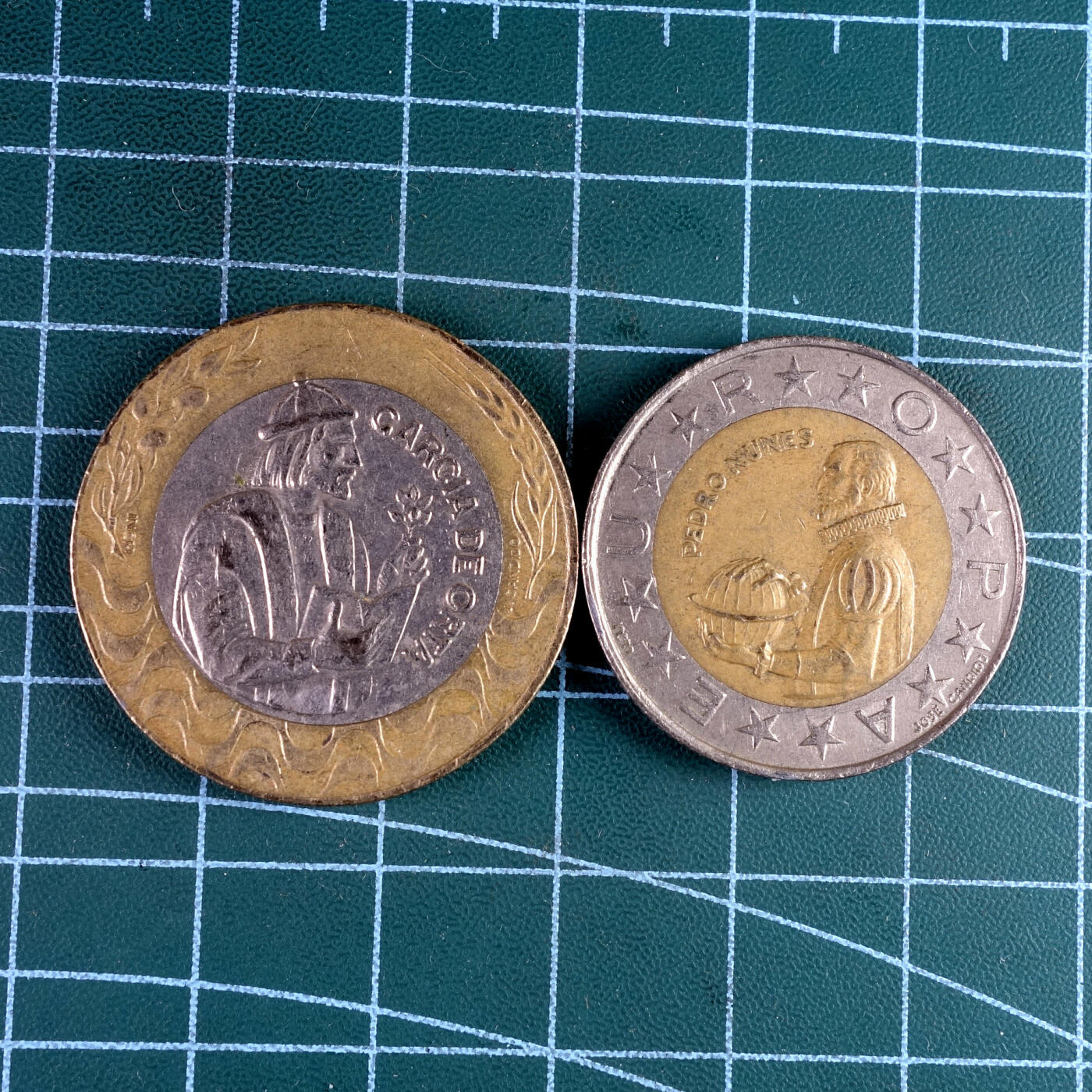 天业钱币散币、银币拍卖第39次专场 全场0元起拍0佣金，欢迎围观参拍 葡萄牙1989、91年100、200皮阿斯特双色币一对