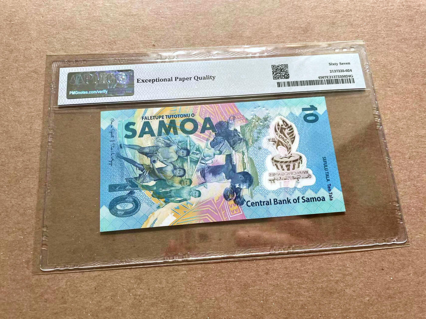 【Blue Auction】✨世界纸币精拍第476期【精】 【无47】萨摩亚 2019年10塔拉 PMG67EPQ 高分