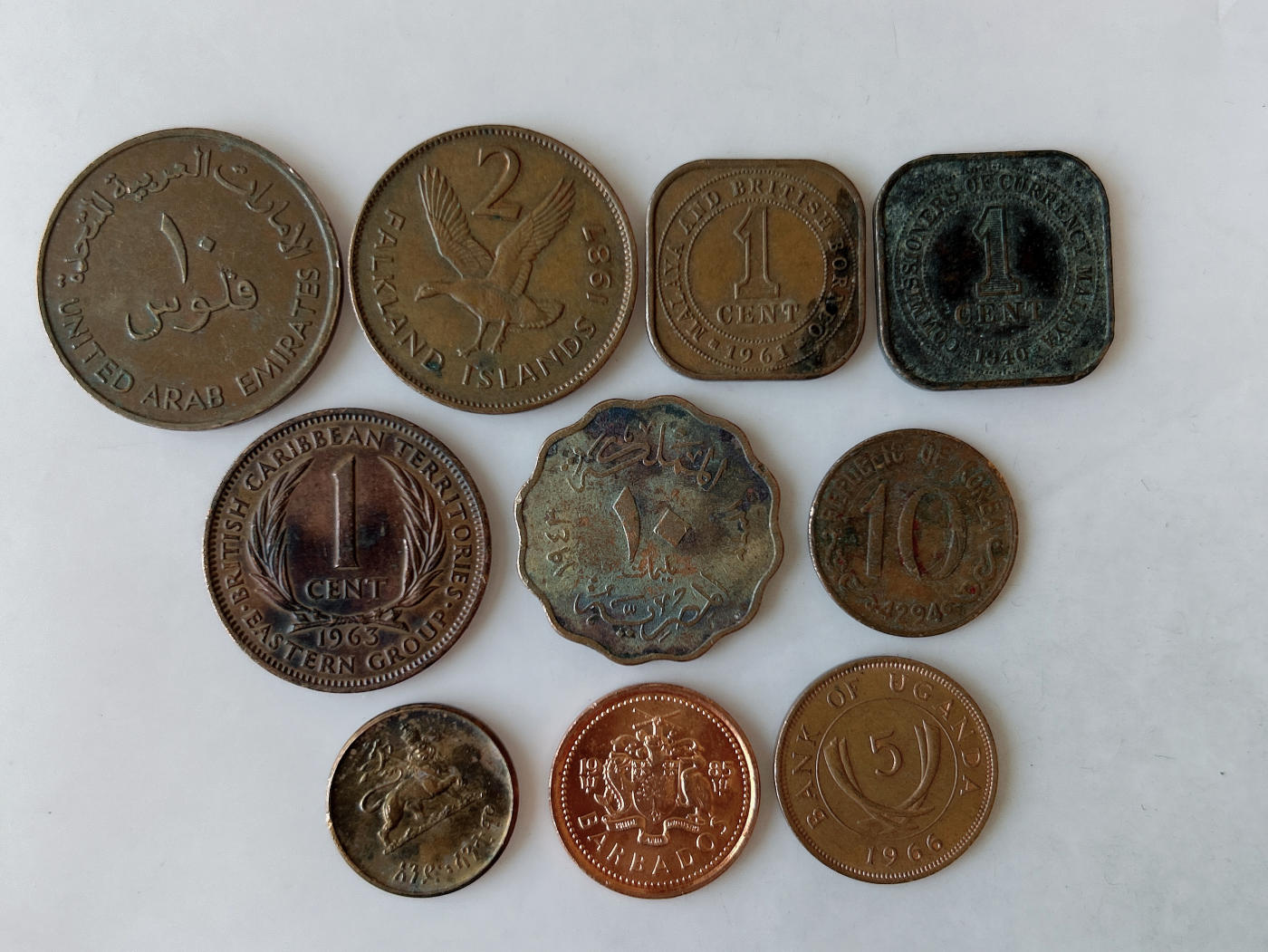 第一海外回流一元起拍收藏 散币专场 第87期 铜币一组 10枚