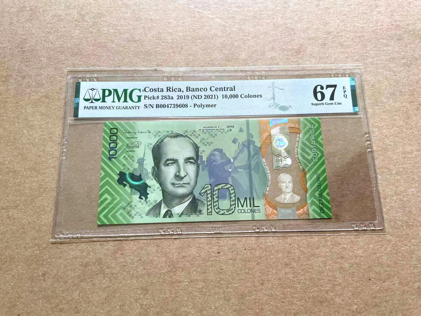 【Blue Auction】✨世界纸币精拍第476期【精】 哥斯达黎加 2019年10000克朗 PMG67EPQ 高分