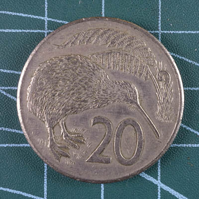 天业钱币散币、银币拍卖第40次专场 全场0元起拍0佣金，欢迎围观参拍 - 新西兰1981年20分