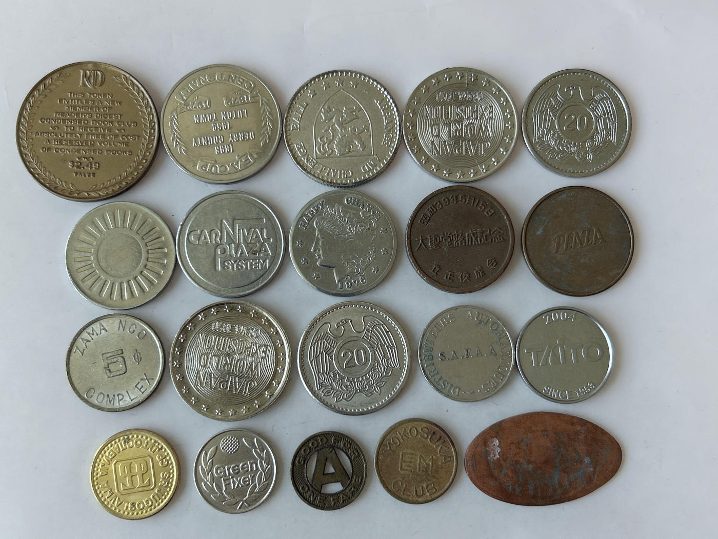 第一海外回流一元起拍收藏 散币专场 第87期 代币、章 20枚 不同版本