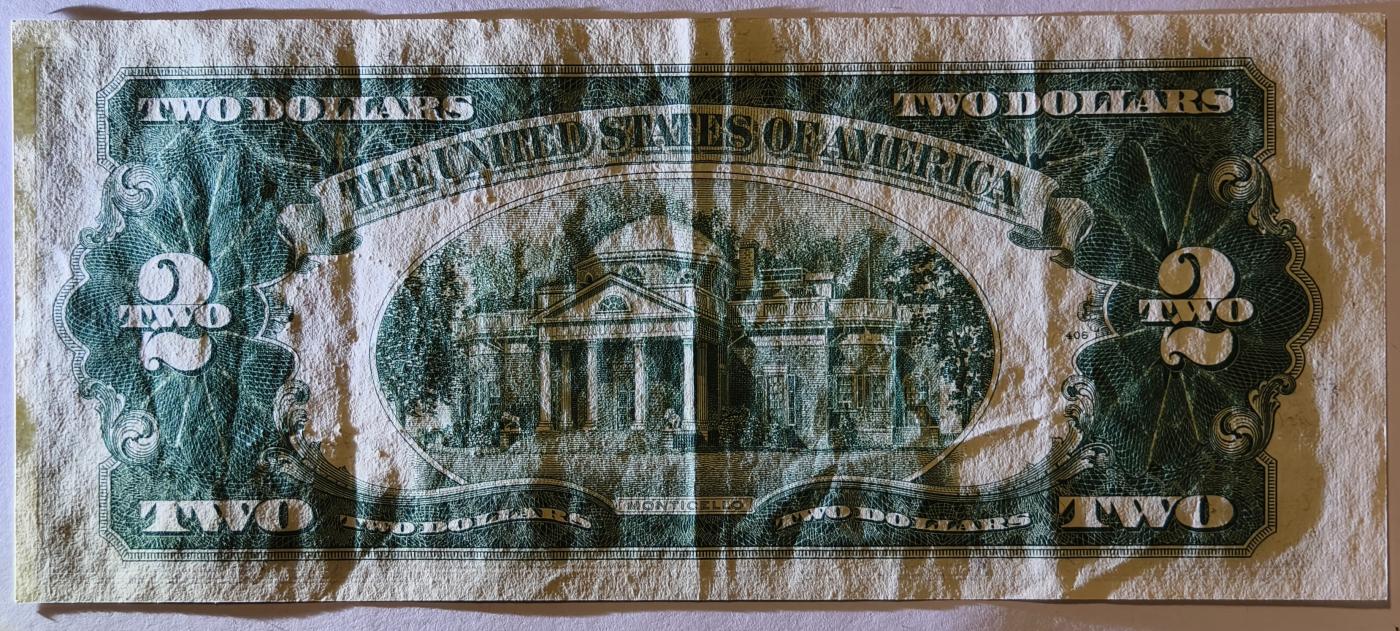 紫瑗钱币——第349期拍卖——纸币场 美国 1953年 B序列 托马斯·杰斐逊 2美元 红印 政府券 流通品