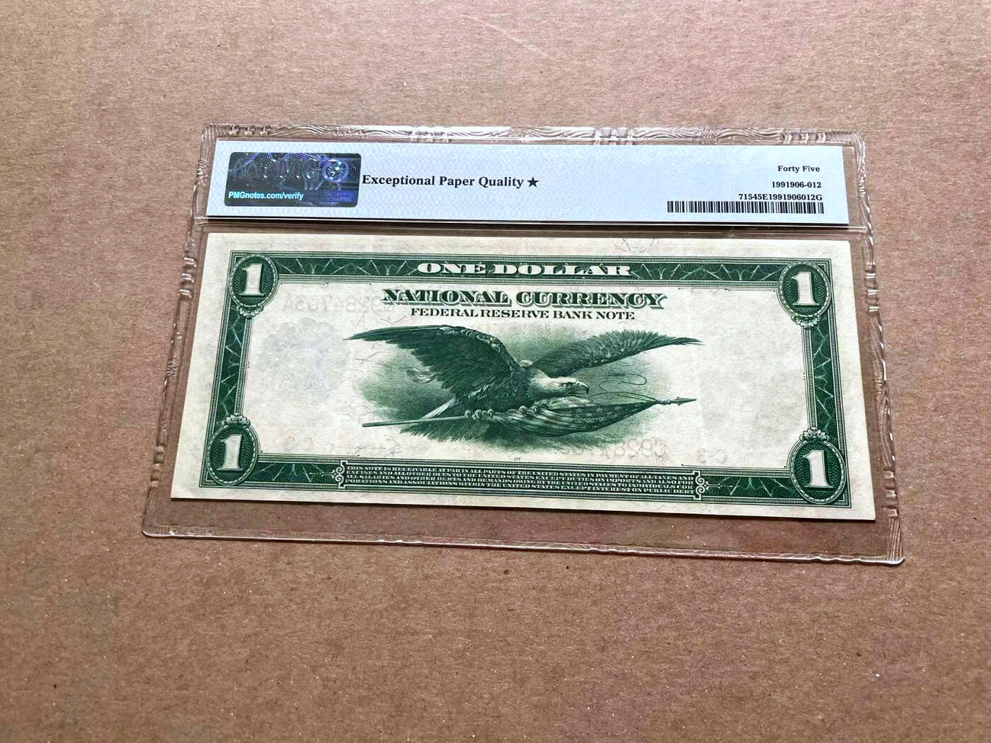 【Blue Auction】✨世界纸币精拍第476期【精】  【带星少见】美国 1918年1美金 飞鹰 PMG45EPQ星星 