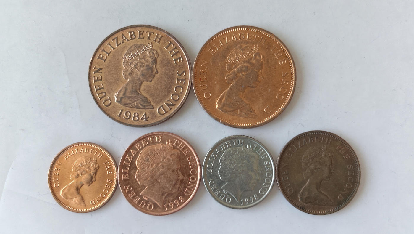 第一海外回流一元起拍收藏 散币专场 第87期 英属泽西岛硬币 6枚