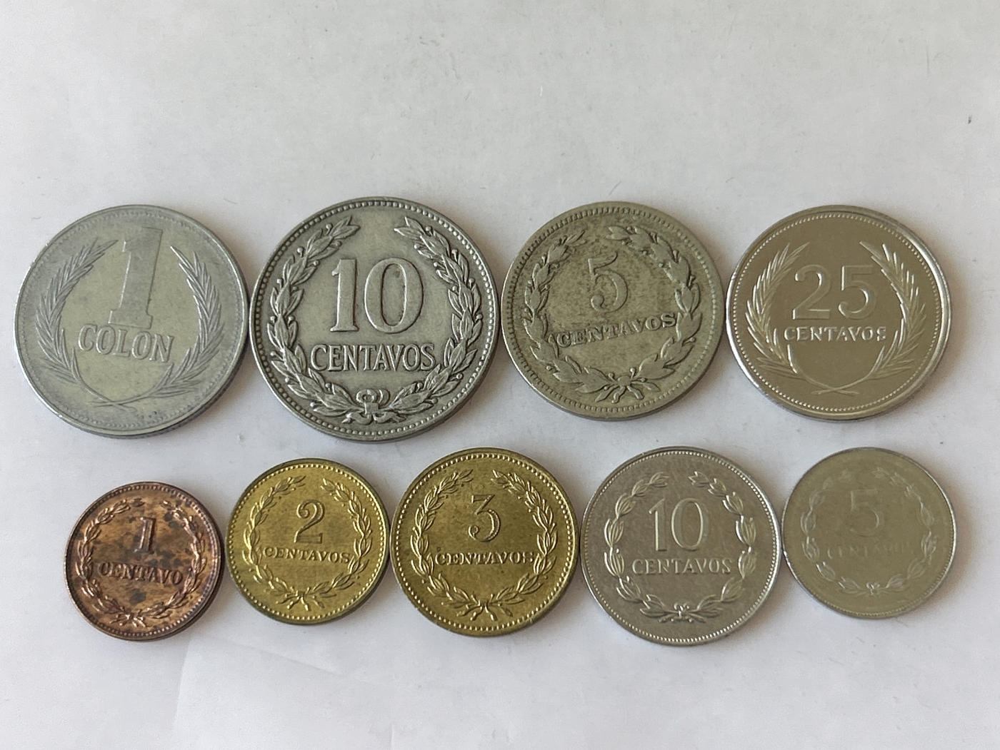 第一海外回流一元起拍收藏 散币专场 第87期 萨尔瓦多硬币 9枚 无重复