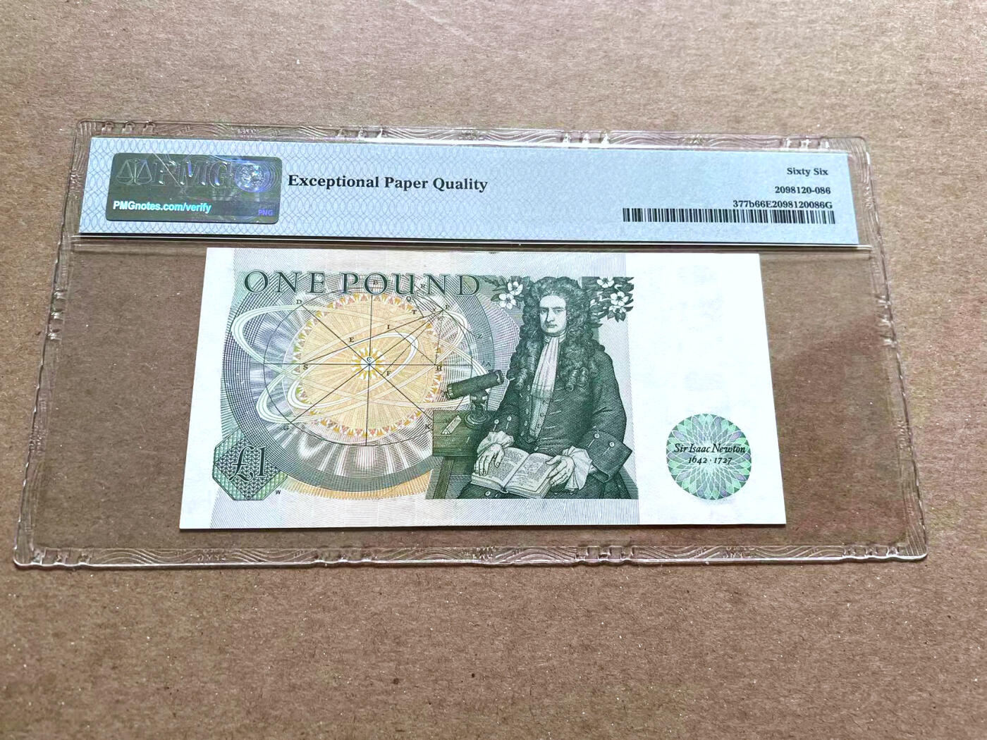 【Blue Auction】✨世界纸币精拍第476期【精】 英国 1981-84年1镑 PMG66EPQ 