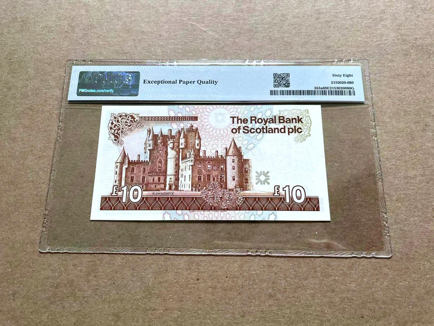 【Blue Auction】✨世界纸币精拍第476期【精】 【无47】苏格兰 1992-94年10镑 PMG68EPQ 超高分