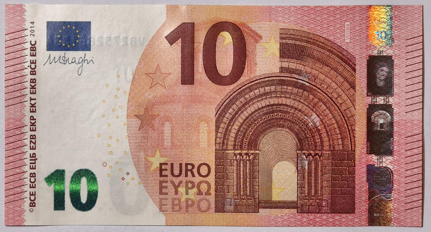 紫瑗钱币——第349期拍卖——纸币场 欧元 西班牙 2014年 圣天使桥 10欧元 UNC