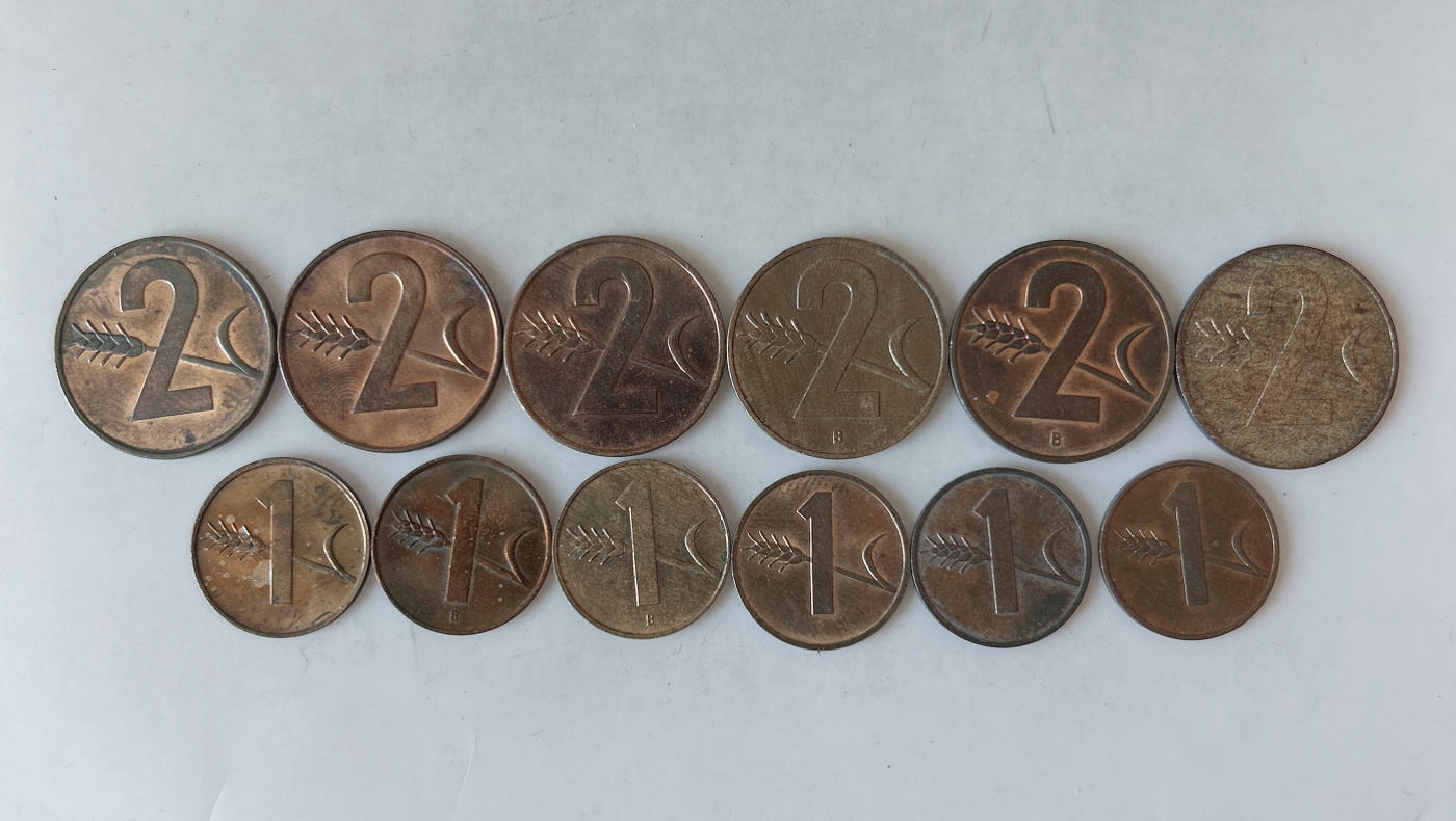 第一海外回流一元起拍收藏 散币专场 第87期 瑞士铜币 1分+2分