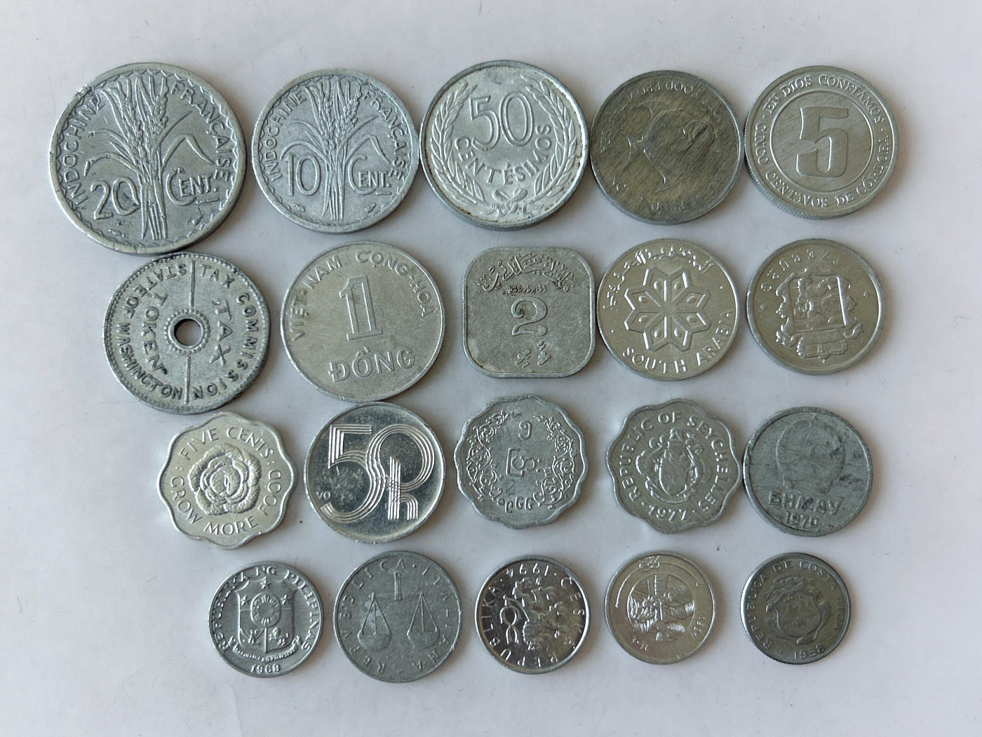 第一海外回流一元起拍收藏 散币专场 第87期 铝币一组 20枚