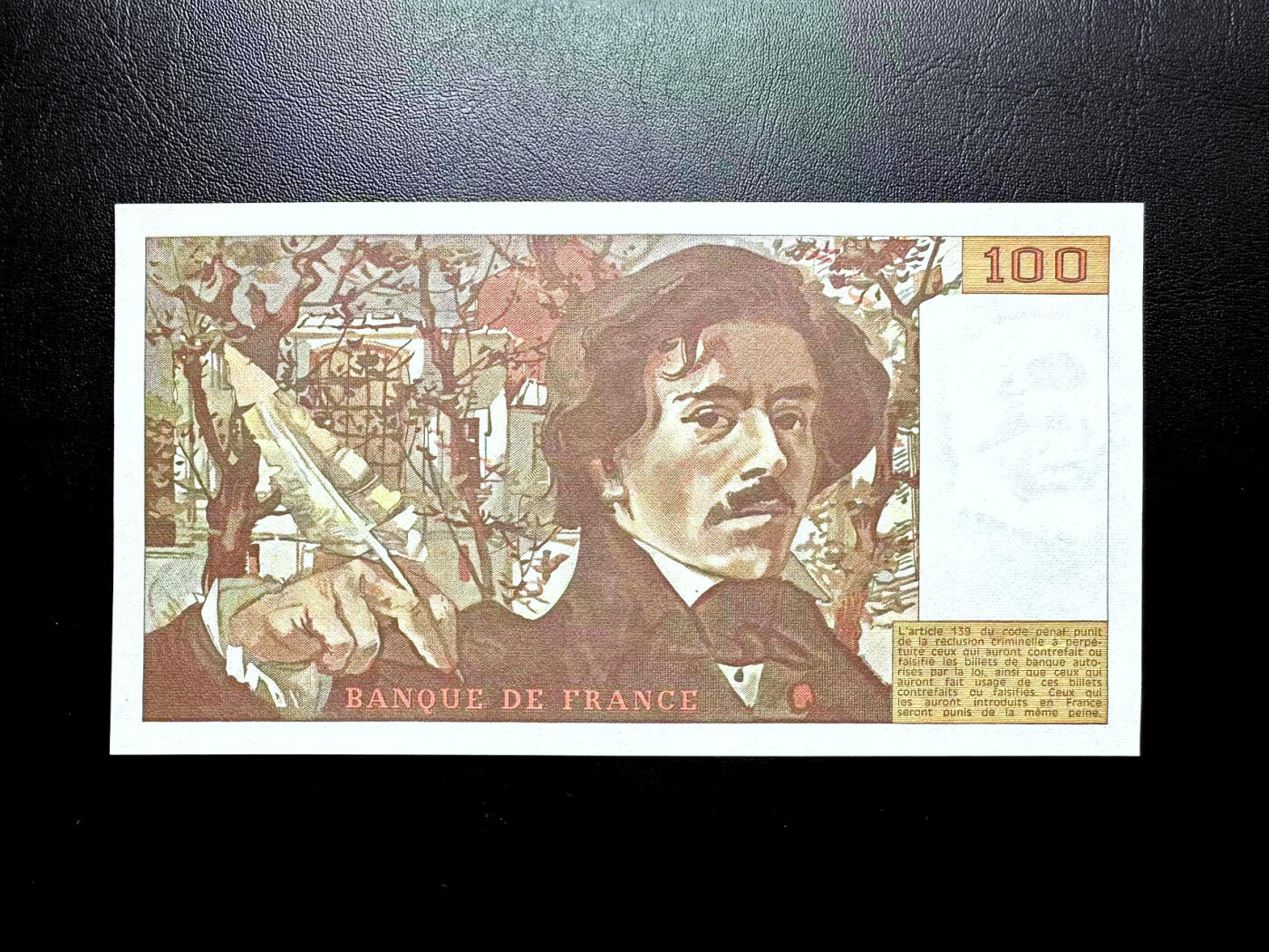 【Blue Auction】✨世界纸币精拍第476期【精】  法国 1985年100法郎 自由引导人民 UNC