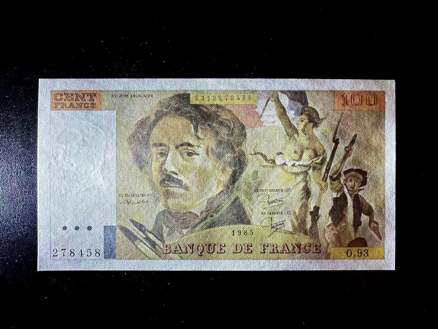 【Blue Auction】✨世界纸币精拍第476期【精】  法国 1985年100法郎 自由引导人民 UNC