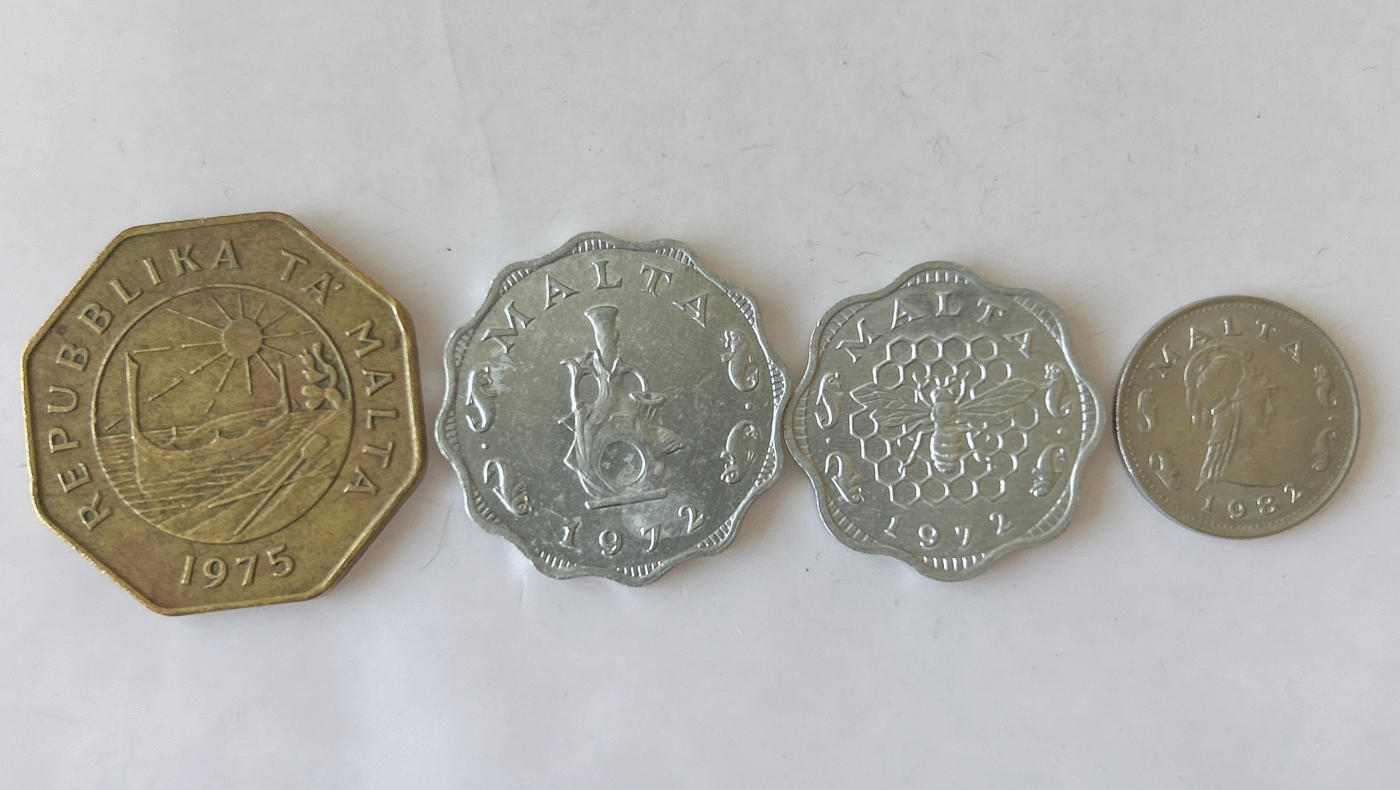 第一海外回流一元起拍收藏 散币专场 第87期 马耳他硬币 4枚