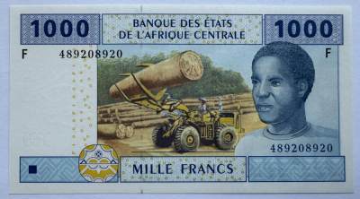 2024第24场（总第176期）：三层复合钞专场 - 中非～F赤道几内亚2011年版1000法郎UNC（非复合基材）