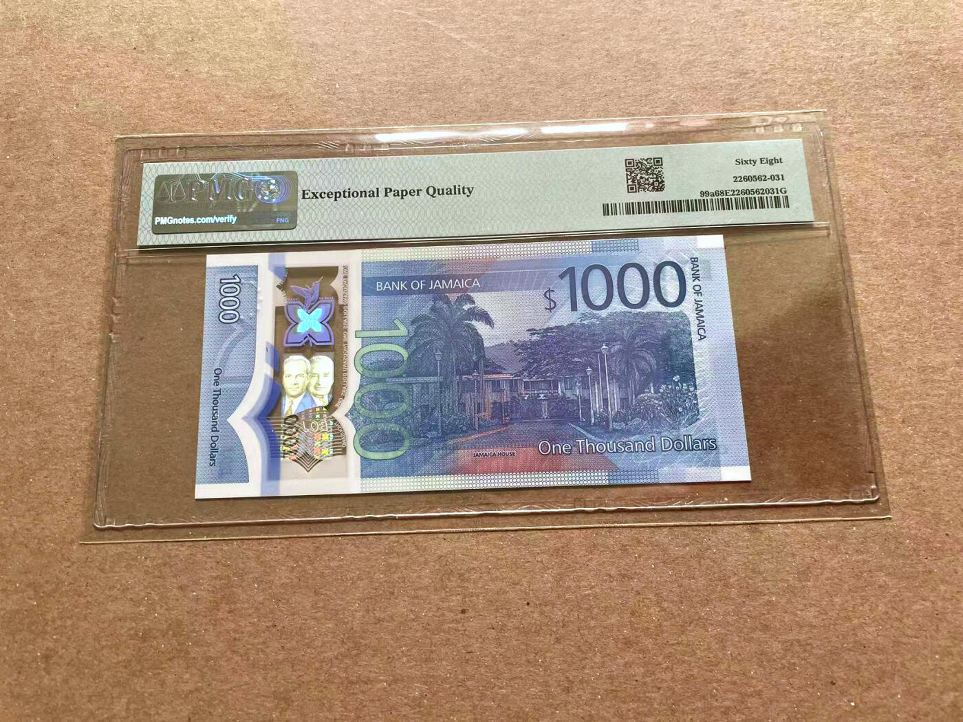 【Blue Auction】✨世界纸币精拍第476期【精】 牙买加 2022年1000元 PMG68EPQ 超高分