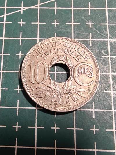 轻松集币无压力 - 法国1925年中孔10分