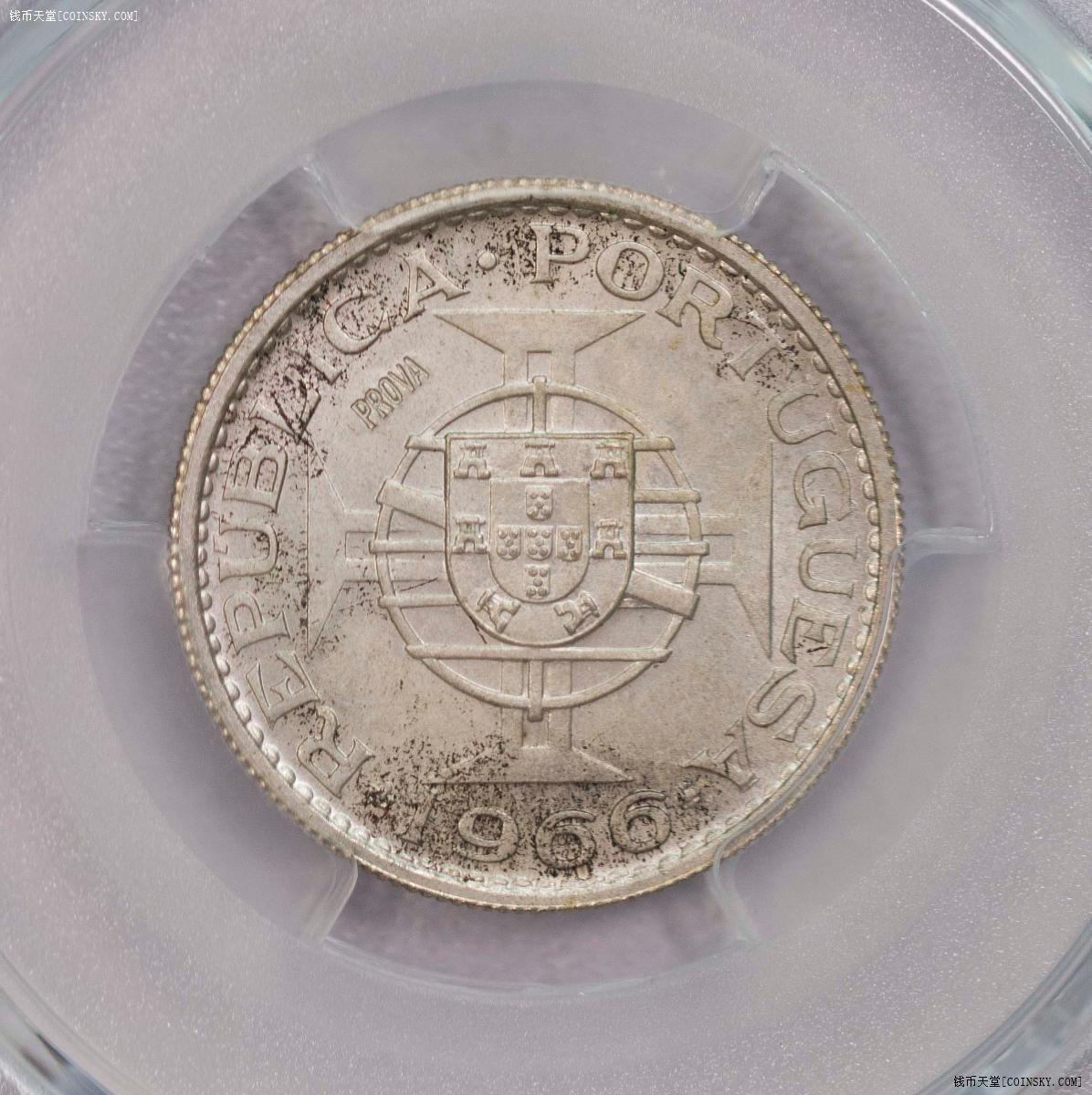 PCGS-SP64RB/63RB/65 1957-1966葡属莫桑比克prova六枚套