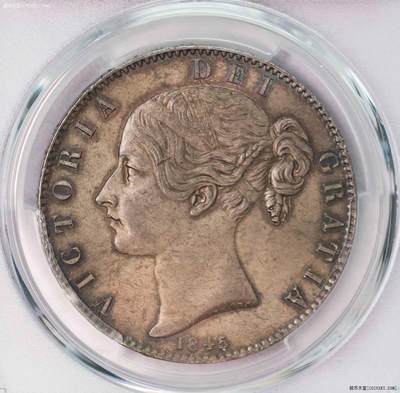 PCGS-MS64 1845英国小维季军神打五彩超级状态 - PCGS-MS64 1845英国小维季军神打五彩超级状态