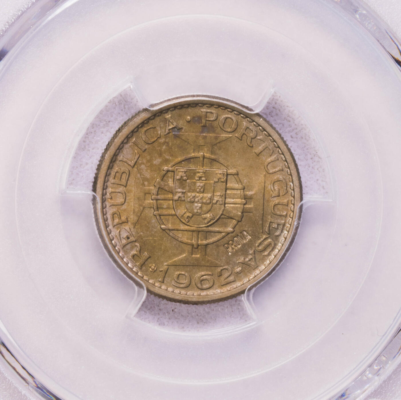 PCGS-SP64RB/SP64RD/SP64/UNCD 1962葡属圣多美5枚套样币 prova样币