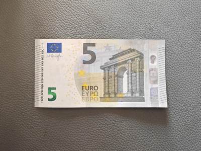 欧盟纸币(Euro) 5欧元 纸币 三签 WA首发冠号001批次 无47 全新UNC - 欧盟纸币(Euro) 5欧元 纸币 三签 WA首发冠号001批次 无47 全新UNC
