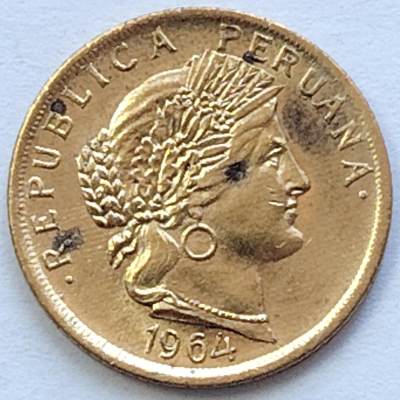 布加迪🐬～世界钱币🌾第 116 期 /  美洲国家币专场 - 秘鲁🇵🇪  1964年 10分