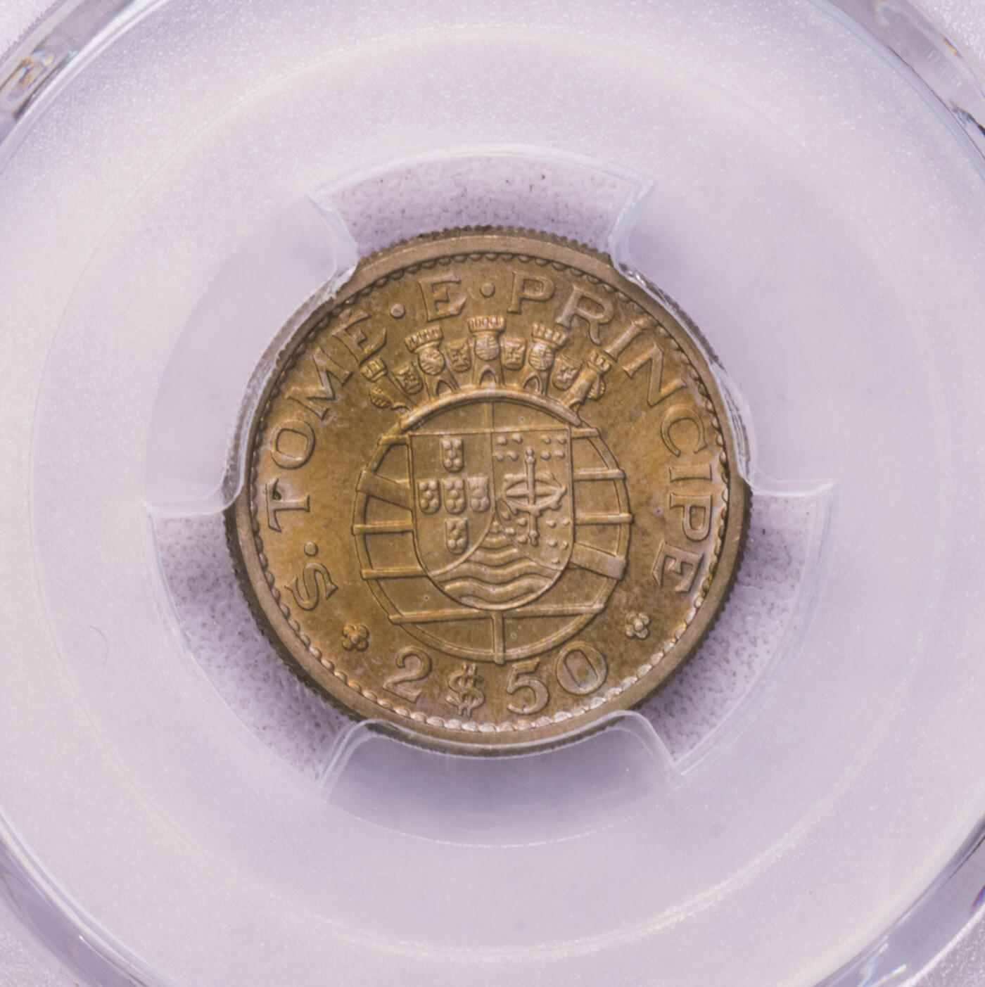 PCGS-SP64RB/SP64RD/SP64/UNCD 1962葡属圣多美5枚套样币 prova样币