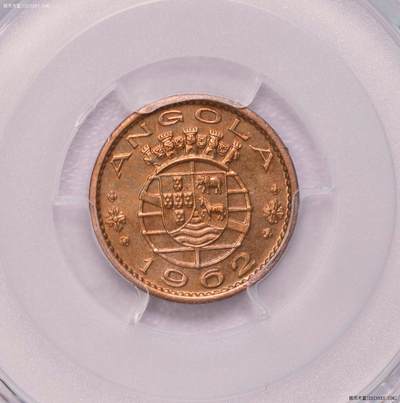 PCGS-SP64RB/RD 1957-62葡属安哥拉prova二枚铜币 - PCGS-SP64RB/RD 1957-62葡属安哥拉prova二枚铜币